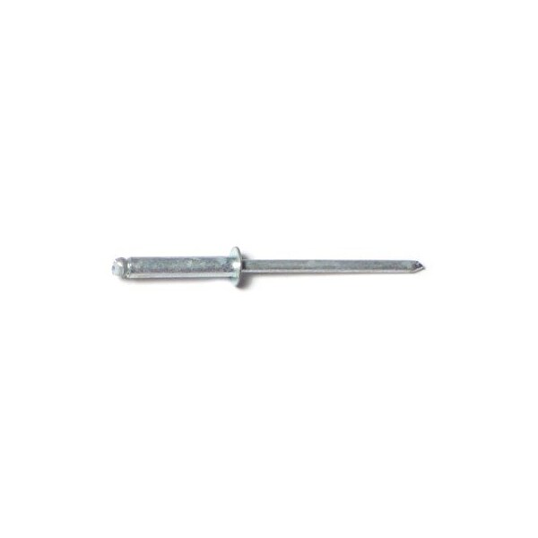 Midwest Fastener Blind Rivet, Dome Head, 1/8 in Dia., 1/2 in L, Steel Body, 100 PK 51086 - main